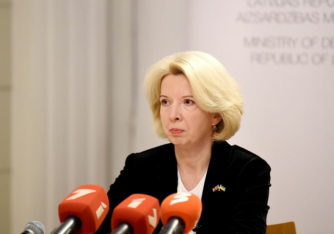 Aizsardzības ministre Ināra Mūrniece. Foto: Zane Bitere/LETA