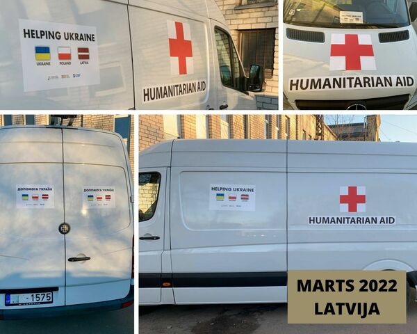 Buss, ko Polijas brīvprātīgajiem palīdzēja sagādāt latvieši. Foto: Baltijas Globālā Iniciatīva/Facebook