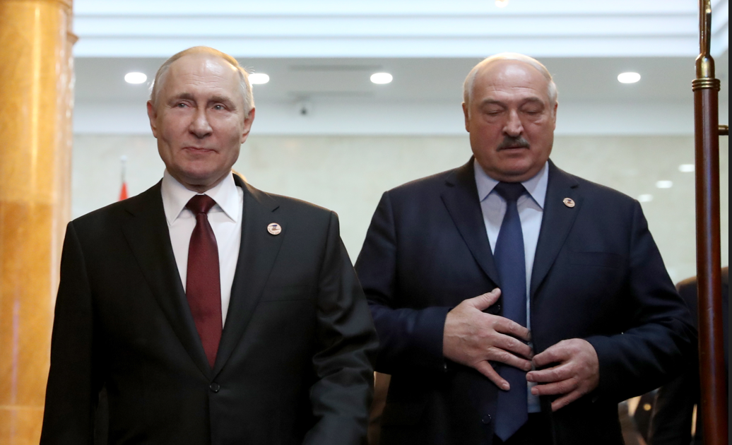 Vladimirs Putins un Aleksandrs Lukašenko. Foto: EPA/Scanpix