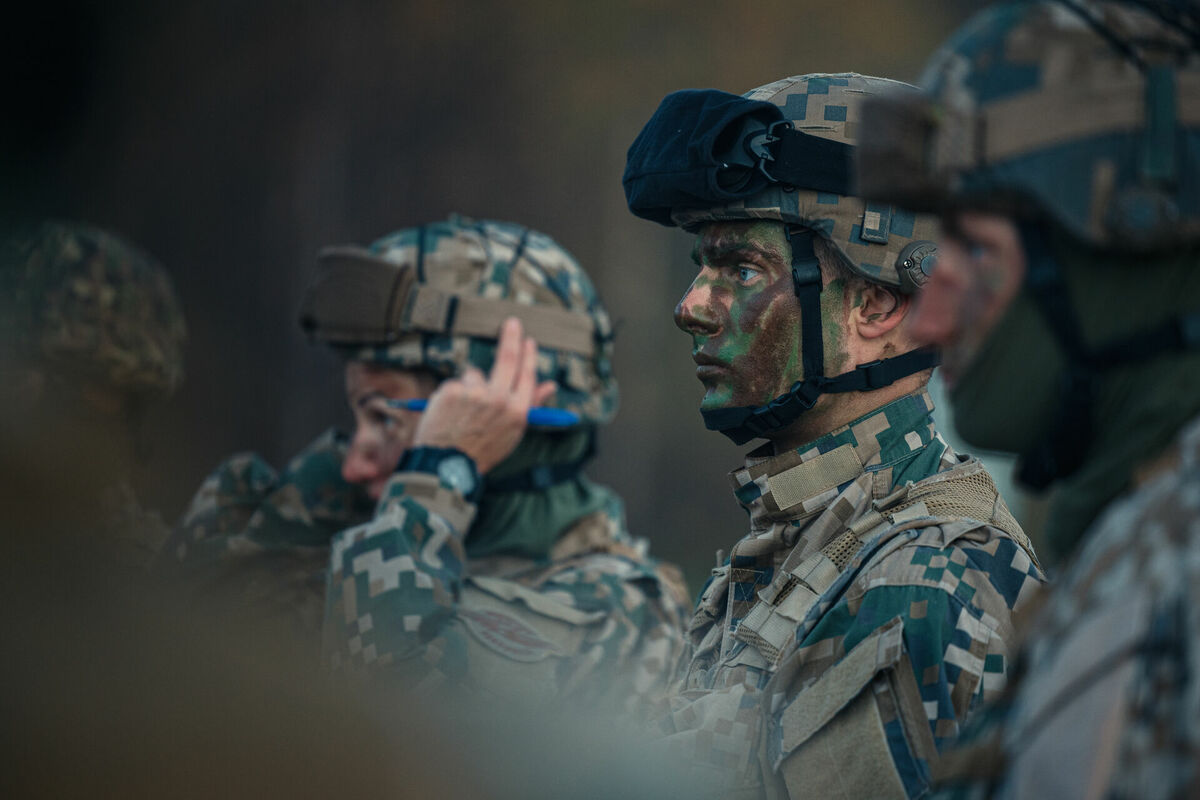 Gaisa spēku Berešu maršs 2022. gada oktobrī. Foto: Latvijas armija