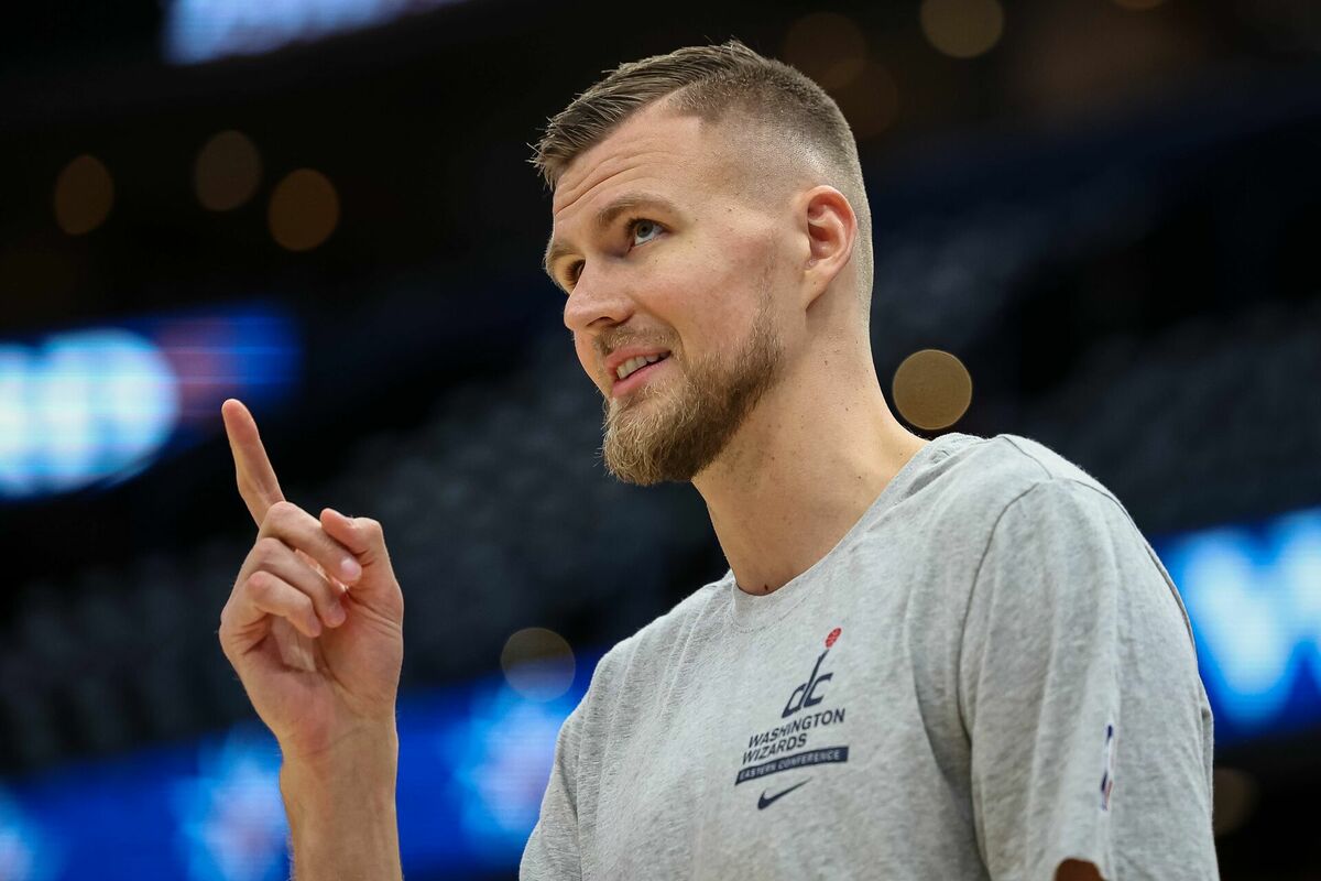 Kristaps Porziņģis. Foto: Scott Taetsch/Getty Images/AFP