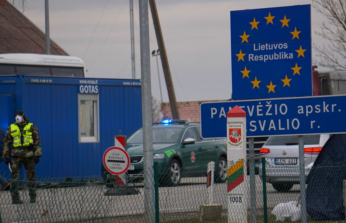 Lietuvas-Latvijas robeža. Foto: LETA