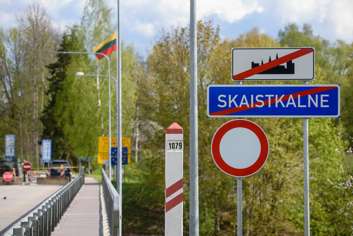 Latvijas-Lietuvas robeža. Foto: AFP/Scanpix
