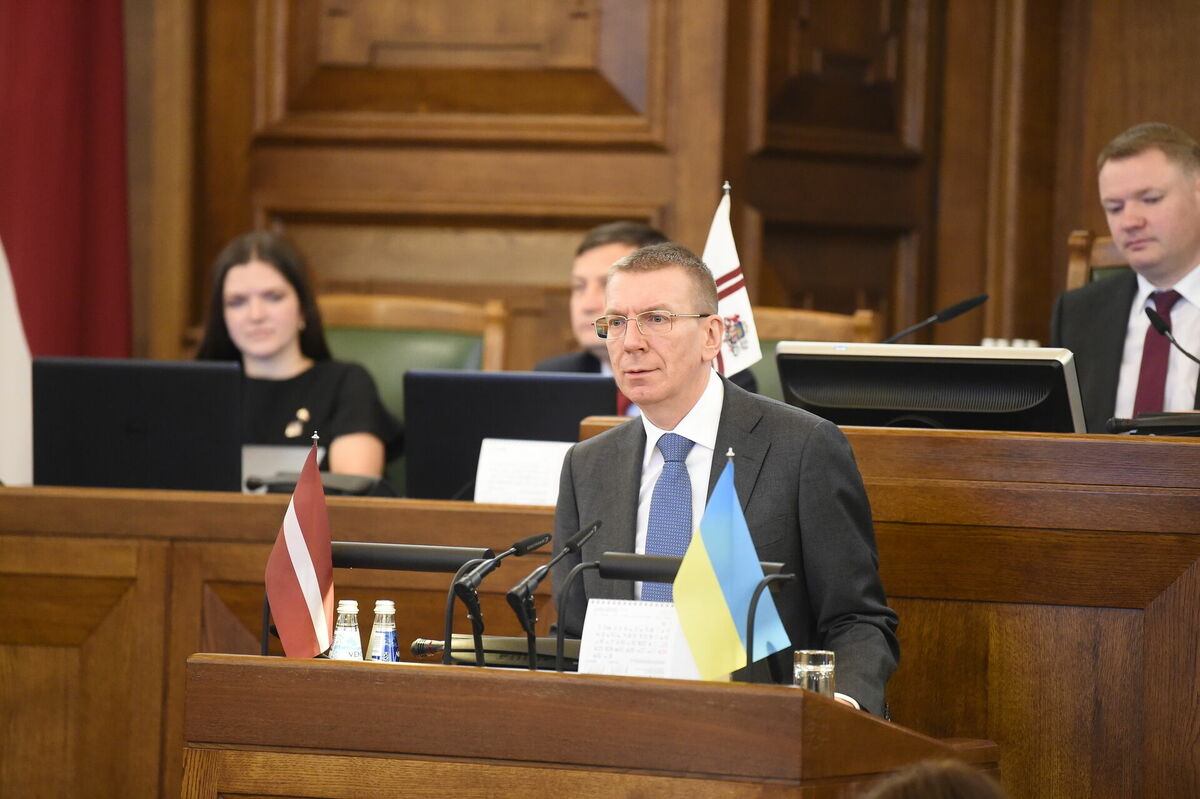 Ārlietu ministrs, Valsts prezidenta amata kandidāts Edgars Rinkēvičs. Foto: LETA