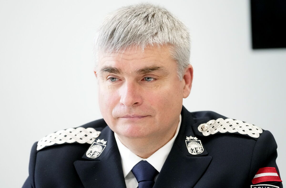 Valsts policijas priekšnieka vietnieks, Galvenās kriminālpolicijas pārvaldes priekšnieks Andrejs Grišins. Foto: LETA