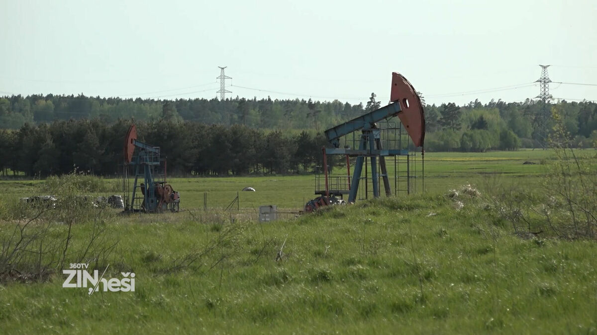 Naftas ieguves vieta Gudeniekos. Foto: ekrānšāviņš no 1188play