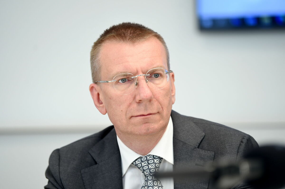 Jaunievēlētais Valsts prezidents, ārlietu ministrs Edgars Rinkēvičs. Foto: Zane Bitere/LETA