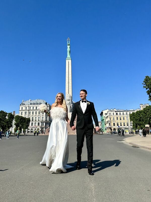 Katrīnes un Pētera Vasiļevsku kāzas. Foto: Helio Media