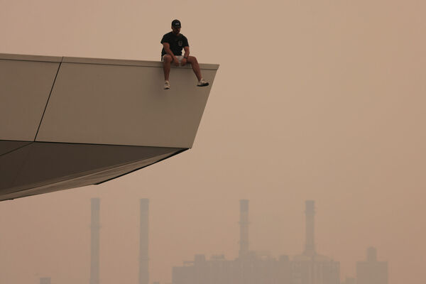 Smogs Ņujorkā. Foto: Reuters