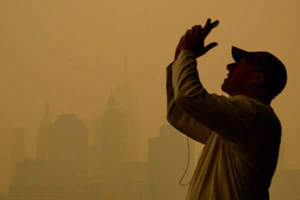 Smogs Ņujorkā. Foto: AFP