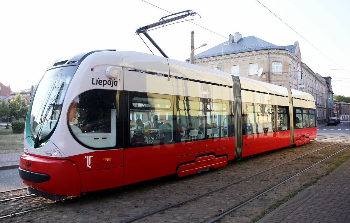 Liepājas tramvajs. Foto: Paula Čurkste/LETA
