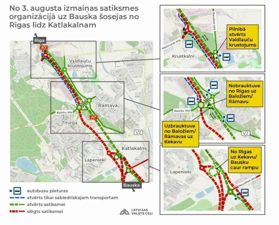Izmaiņas,  vizualizācija https://lvceli.lv/