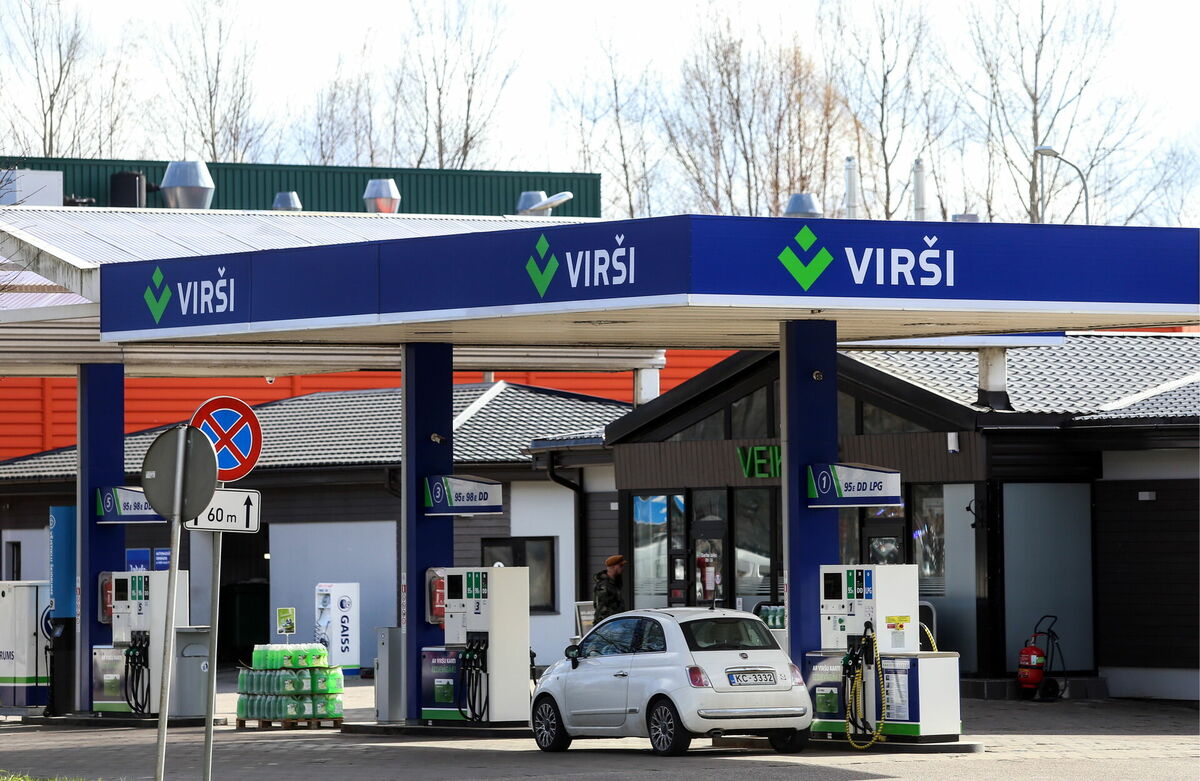 Degvielas uzpildes stacija "Virši-A". Foto: Paula Čurkste/LETA
