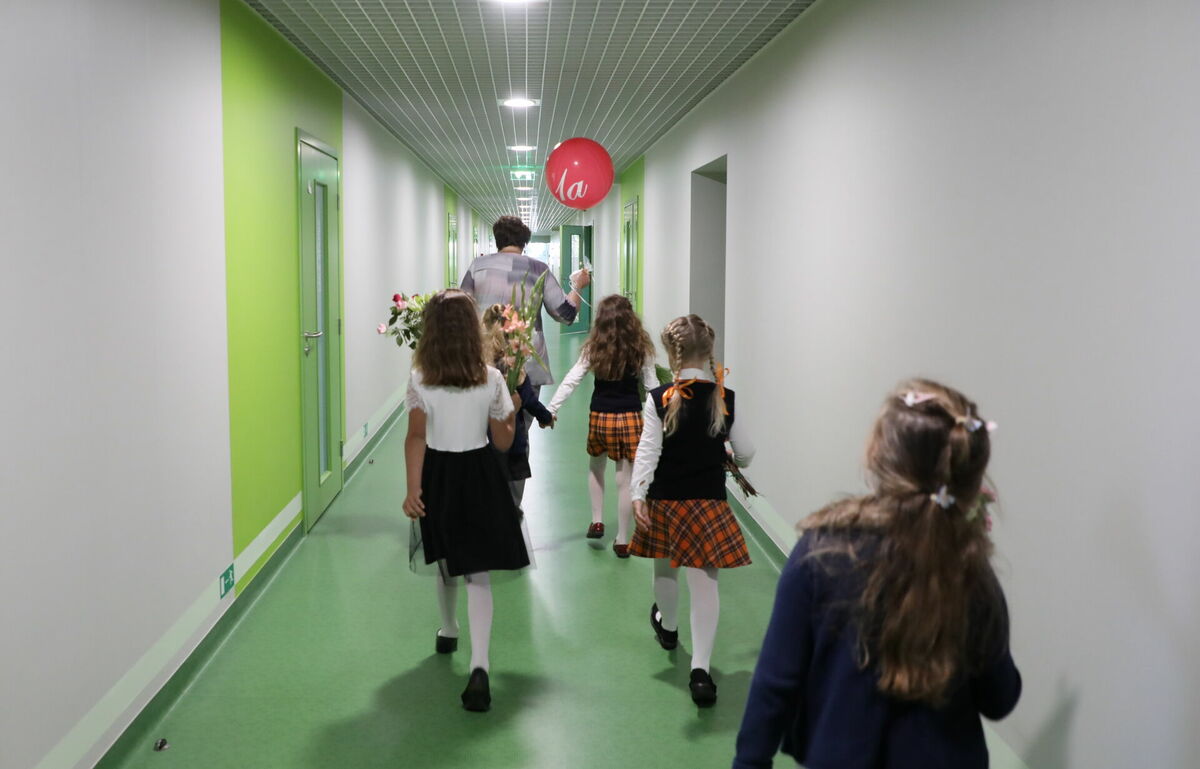 Skolēni, FOTO: LETA © Evija Trifanova