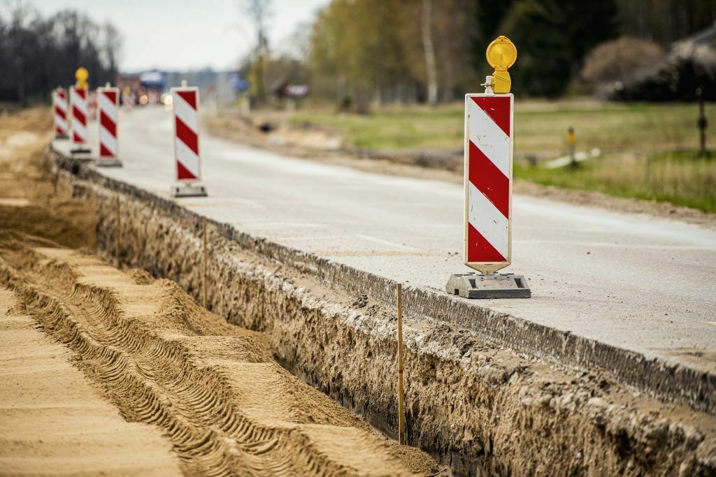 Ceļa remonts. Foto: Latvijas Valsts ceļi