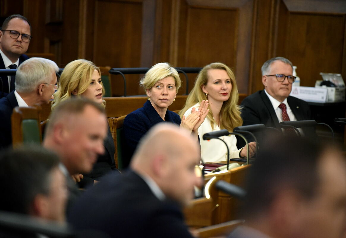 "Jaunās Vienotības" pārstāvji ministru kabinetā. Foto: Zane Bitere/LETA