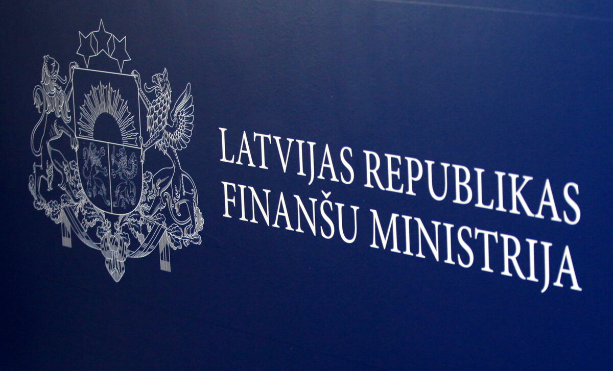 Uzraksts "Latvijas Republikas Finanšu ministrija" Foto: LETA