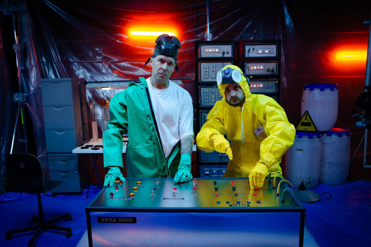 (no kreisās) reperi Gustavo un ansis. Foto: Publicitātes