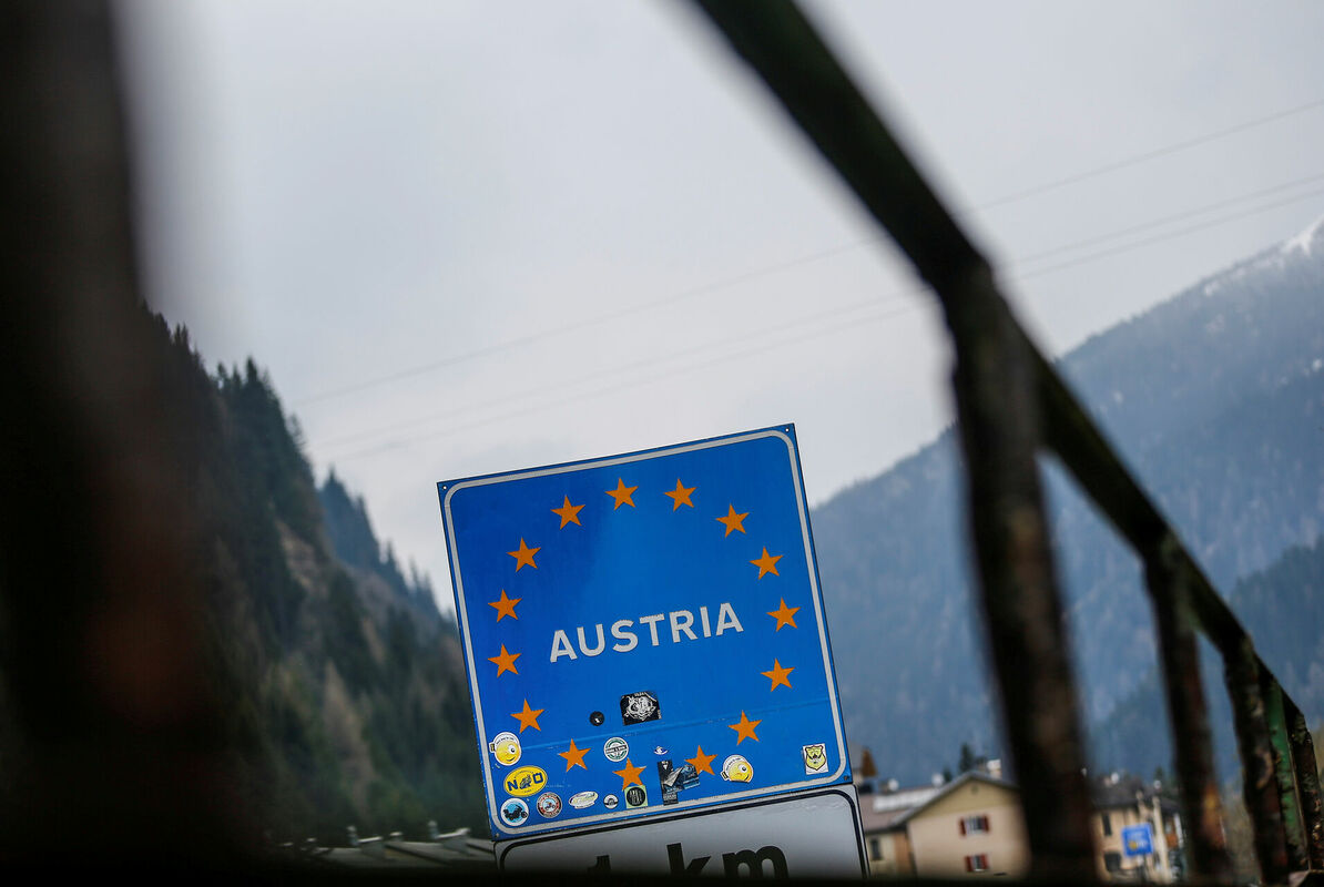 Austrijas-Itālijas robeža. Foto: REUTERS/ Dominic Ebenbichler