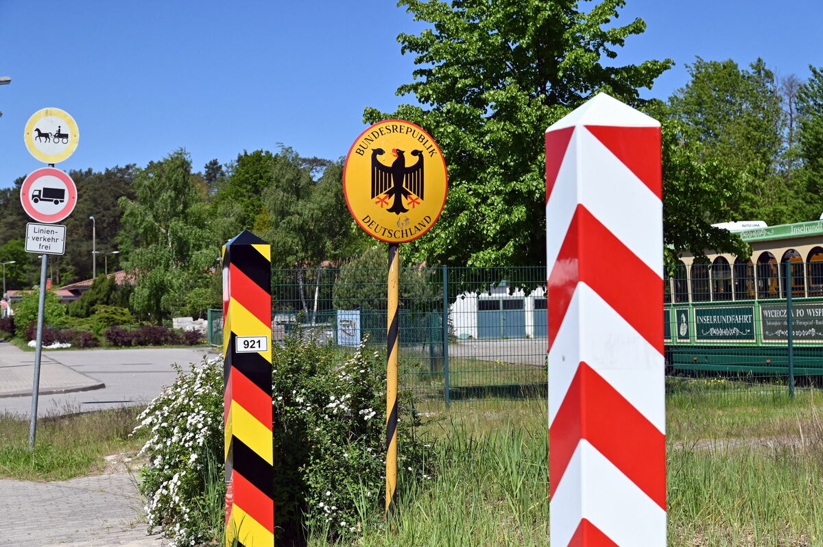 Vācijas-Polijas robeža. Foto: EPA/Marcin Bielecki 