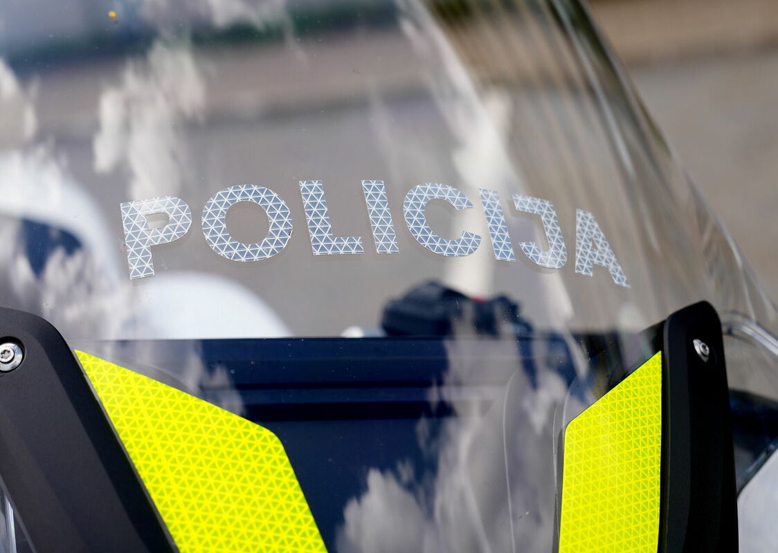 Valsts policijas motocikls. Foto: Zane Bitere/LETA