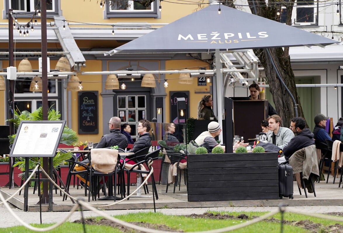 Restorāna "Colonel" terase. Foto: Paula Čurkste/LTEA