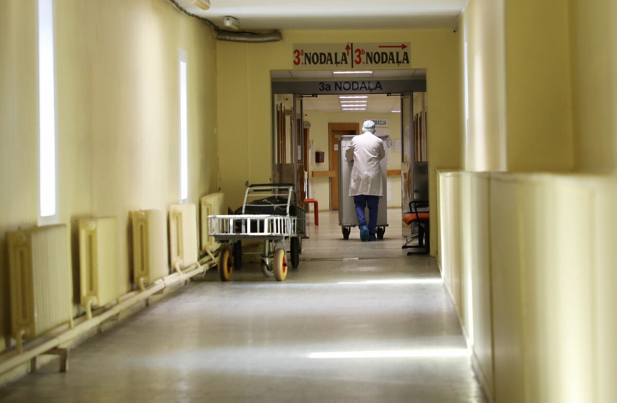 Traumatoloģijas un ortopēdijas slimnīcas telpas. Foto: Evija Trifanova/LETA