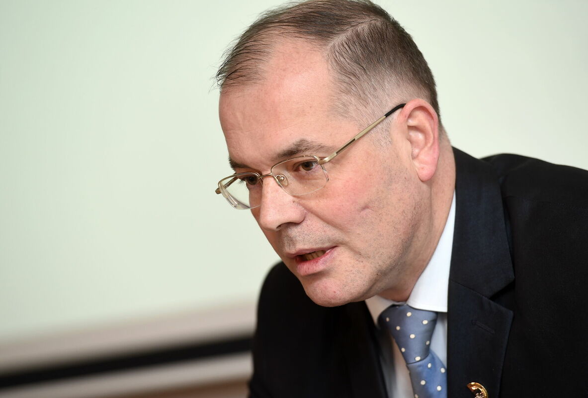 Bijušais Eiropas Parlamenta deputāts Andrejs Mamikins. Foto: Ieva Leiniša/LETA