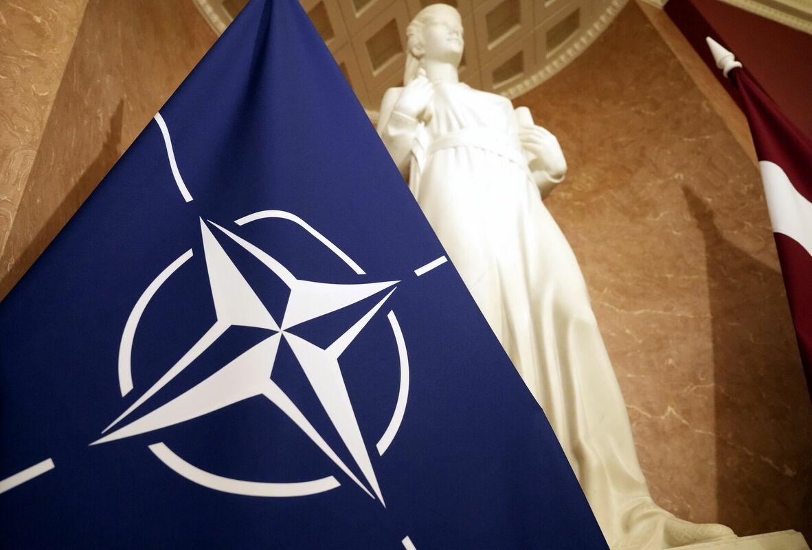 NATO karogs Foto: LETA