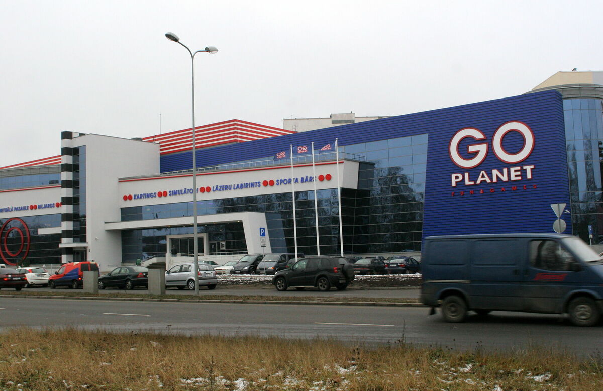 Bijušais izklaides centrs "Go Planet". Foto: Baiba Aprāne/LETA