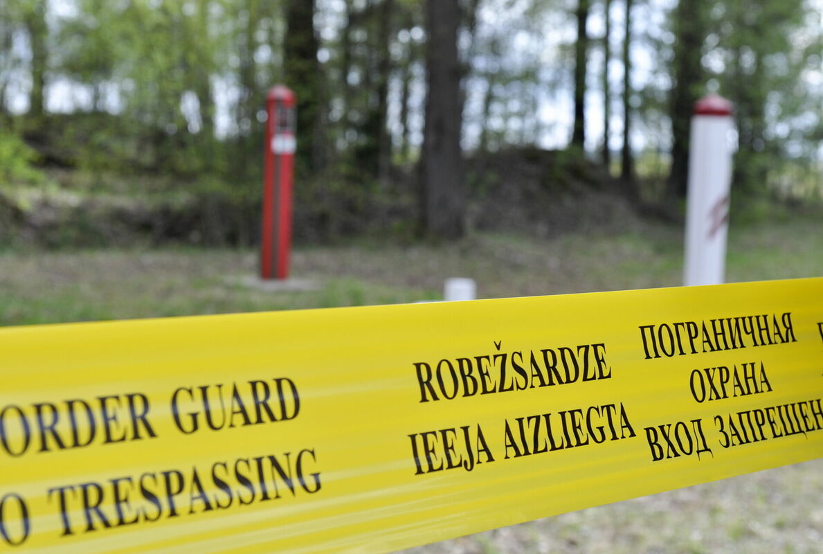 Latvijas un Baltkrievijas valstu robeža. Foto: Ivars Soikāns/LETA