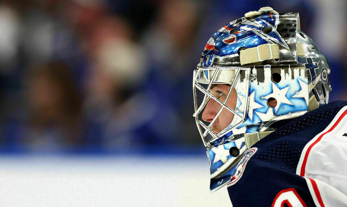 Elvis Merzļikins. Foto: Mike Ehrmann / GETTY IMAGES NORTH AMERICA/Scanpix