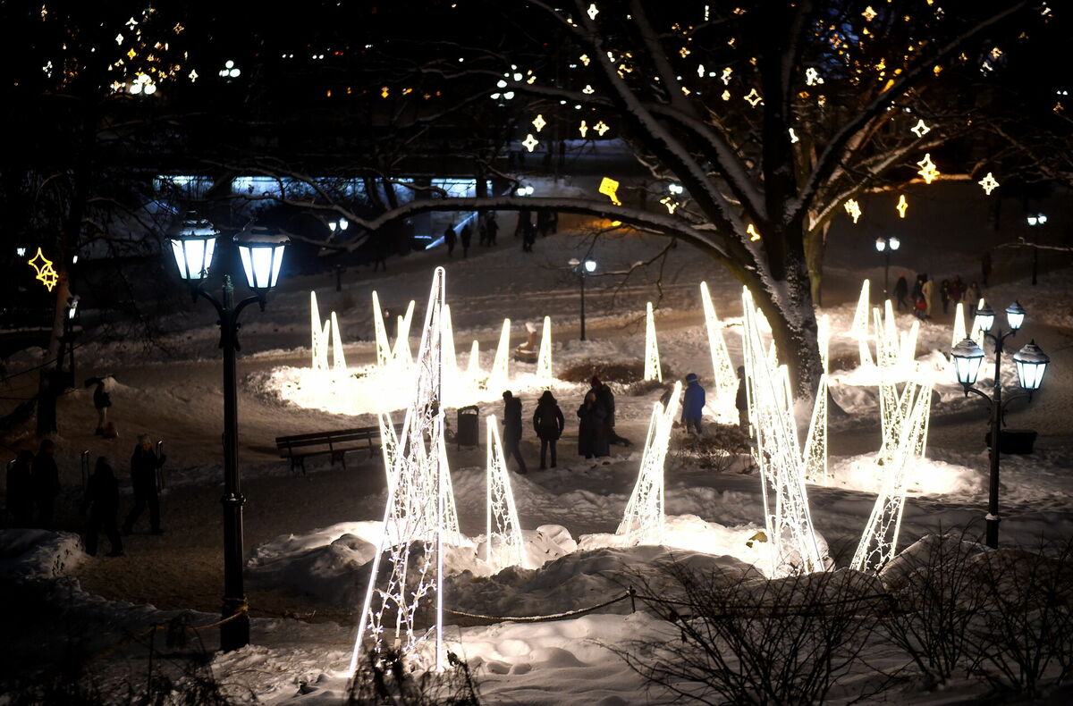 Bastejkalns 2022. gada Ziemassvētkos. Foto: Zane Bitere/LETA