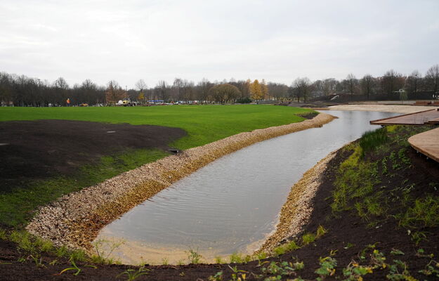 Uzvaras parks Rīgā. Foto: Zane Bitere/LETA