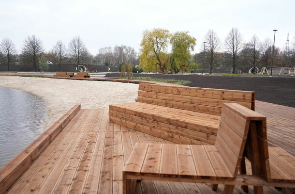 Uzvaras parks Rīgā. Foto: Zane Bitere/LETA