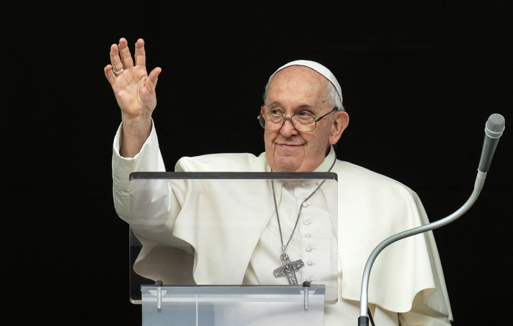 Pāvests Francisks Foto: Vatican Media/Â­Handout via REUTERS