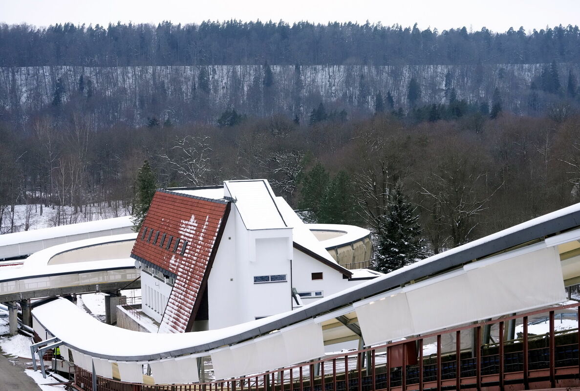Siguldas bobsleja un kamaniņu trase. Foto: Paula Čurkste/LETA