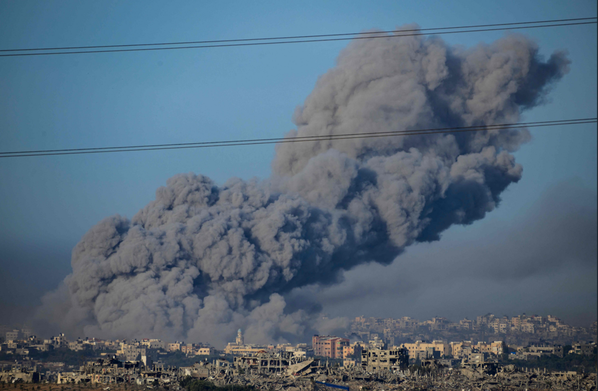 uzbrukumi Gazas joslā. Foto: scanpix/REUTERS