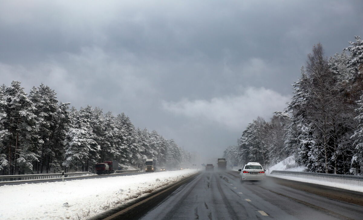 Šoseja Rīga - Veclaicene. Foto: Edijs Pālens/LETA