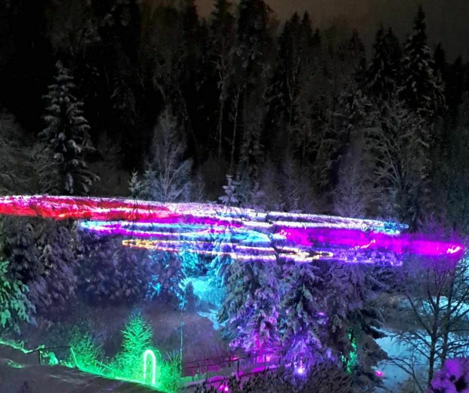 Izgaismotās takas. Foto: publicitātes attēls