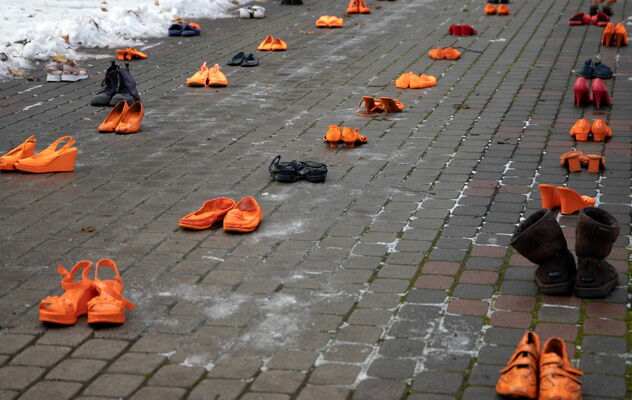 Akcija "Kur viņa palika?". Foto: Līga Gredzena/LETA