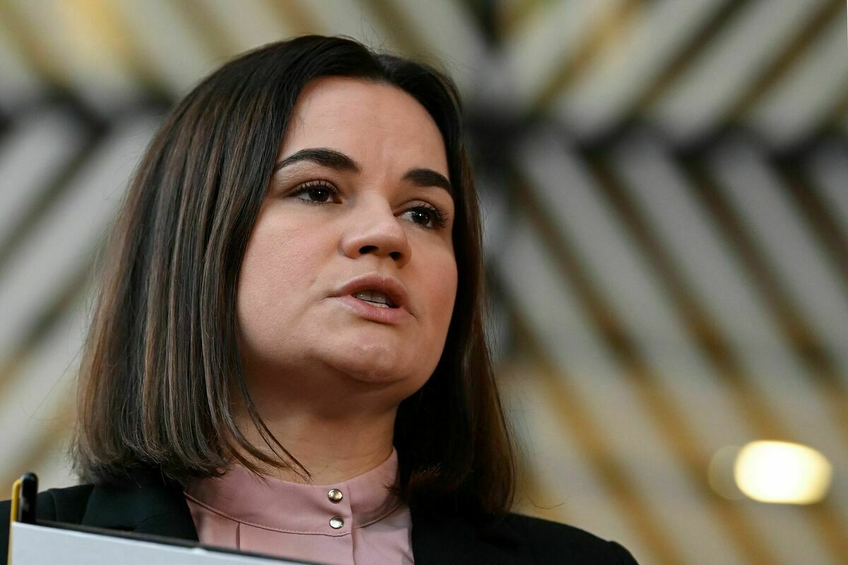 Baltkrievijas demokrātiskās kustības līdere Svjatlana Cihanouska. Foto: AFP/Scanpix