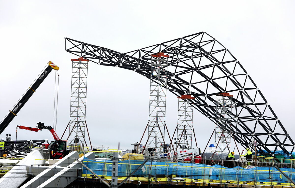 "Rail Baltica" būvdarbi pie Centrālās dzelzceļa stacijas. Foto: Lita Millere