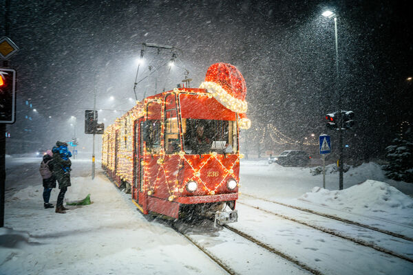 Liepājas ziemassvētku tramvajs. Publicitātes atte