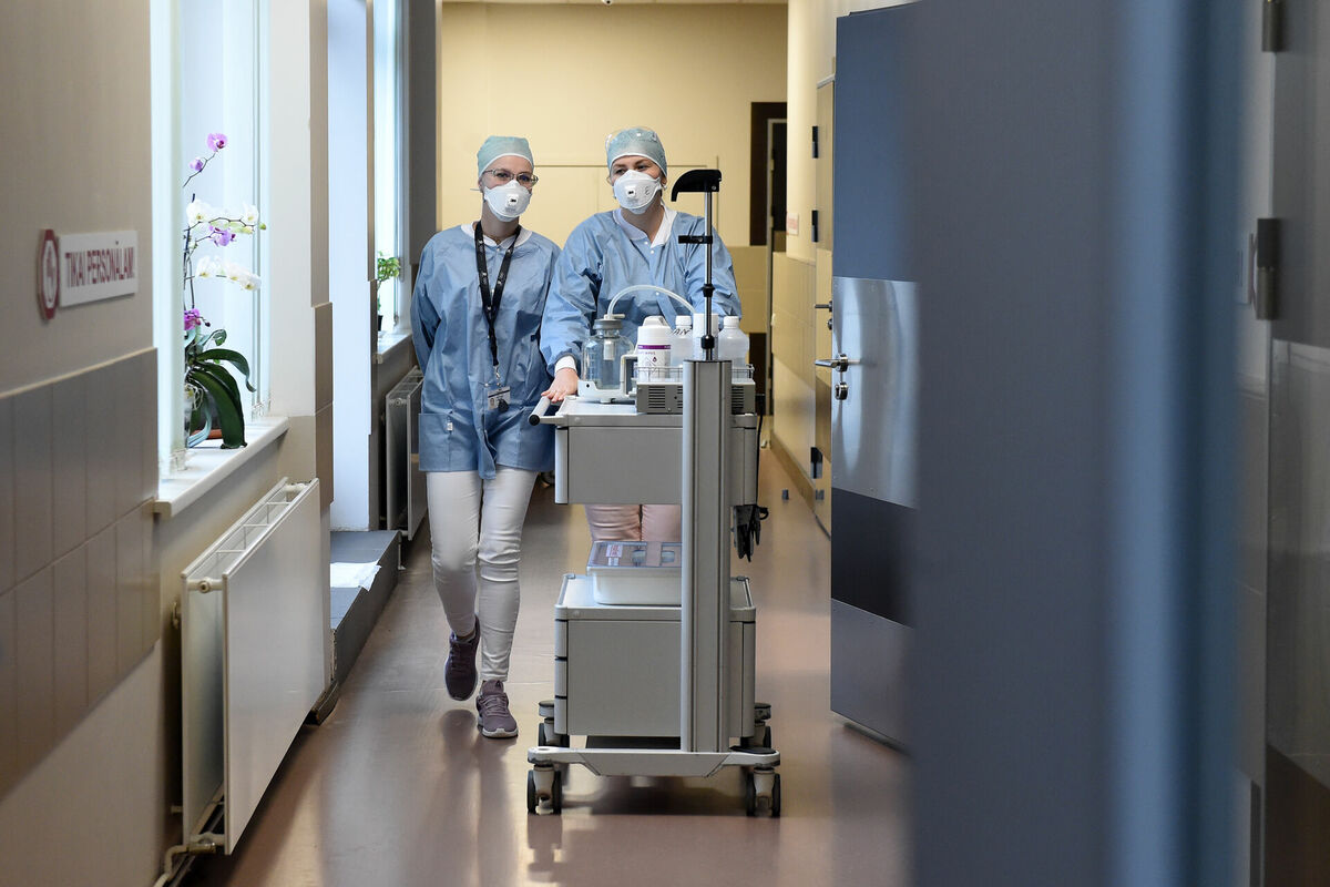 Rīgas Austrumu klīniskās universitātes slimnīca. Foto: Edijs Pālens/LETA