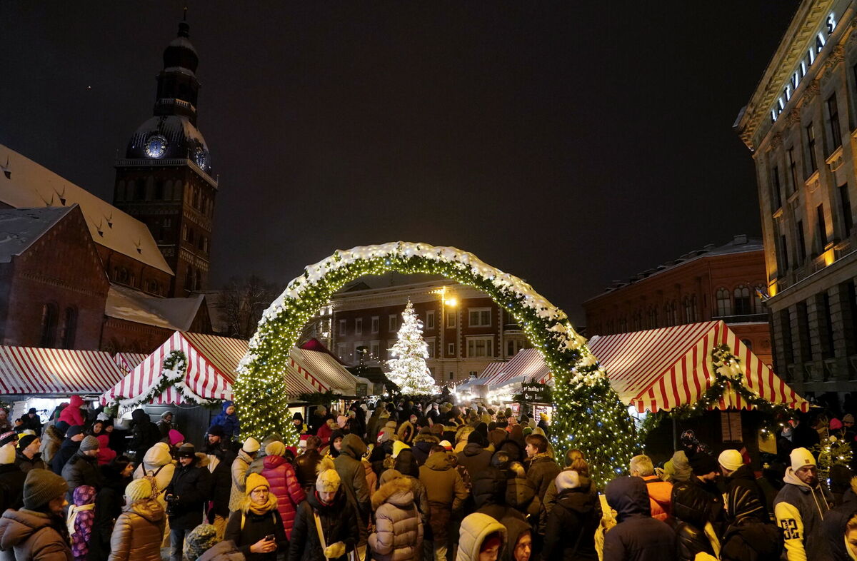 Rīgas Ziemassvētku tirdziņš. Foto: Paula Čurkste/LETA