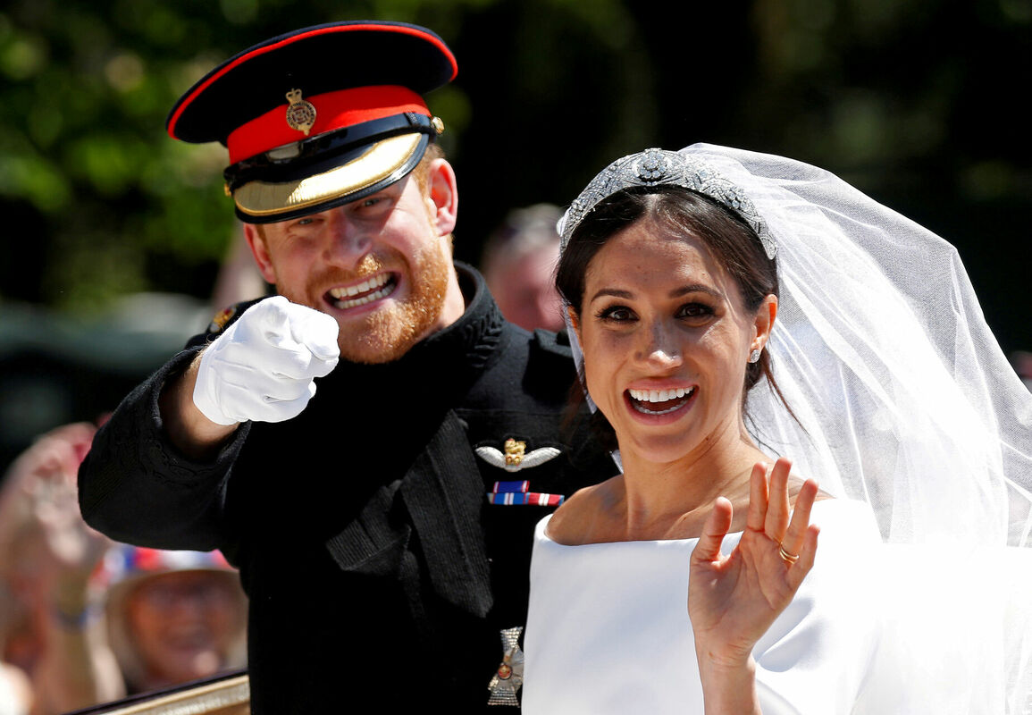 Prinča Harija un Meganas Mārklas kāzas 2018. gadā. Foto: REUTERS/Damir Sagolj