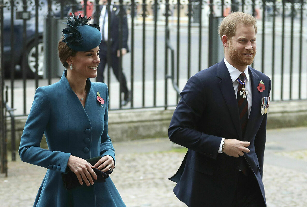 Keita Midltone un princis Harijs. Foto:Andrew Matthews/PA via AP 