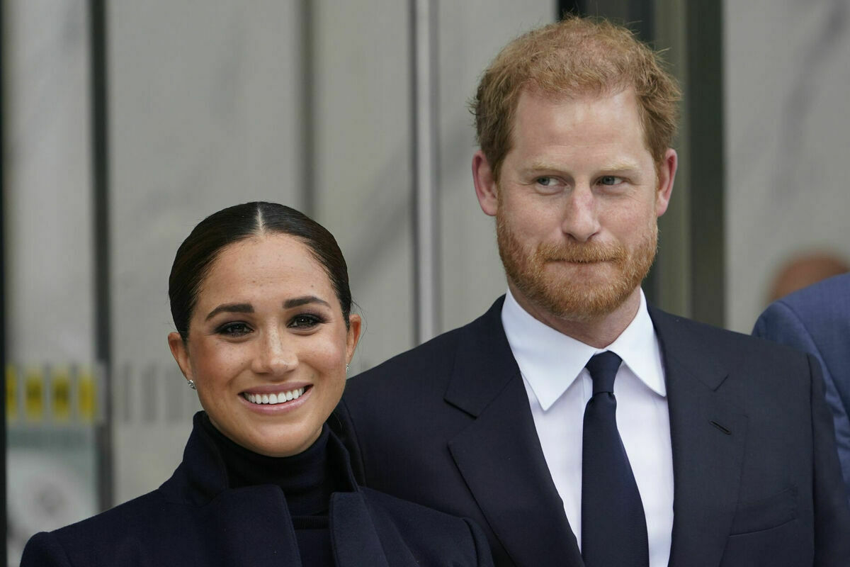 Saseksas hercogiene Megana Mārkla un princis Harijs. Foto: AP/Scanpix