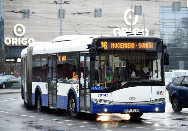 "Rīgas satiksmes" tramvajs. Foto: Zane Bitere/LETA